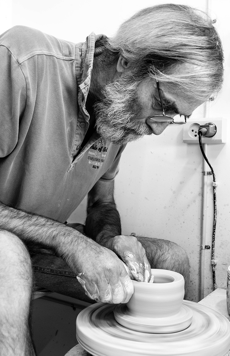 keramik på Fyn ved pottemager Thorvald Brix Isager